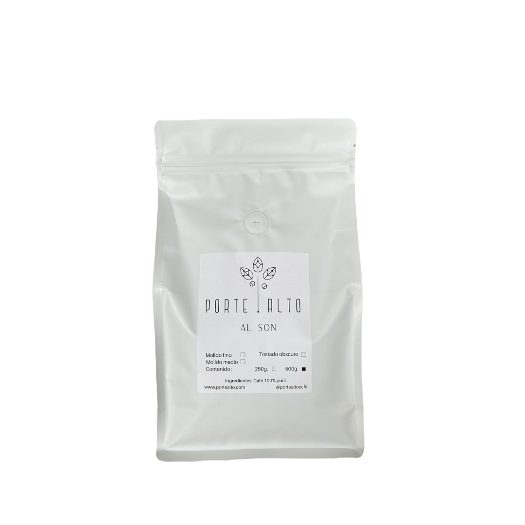Café de Veracruz Al Son 500g tostado medio. Venta al mayoreo en todo México y en la tienda online para su casa u oficina