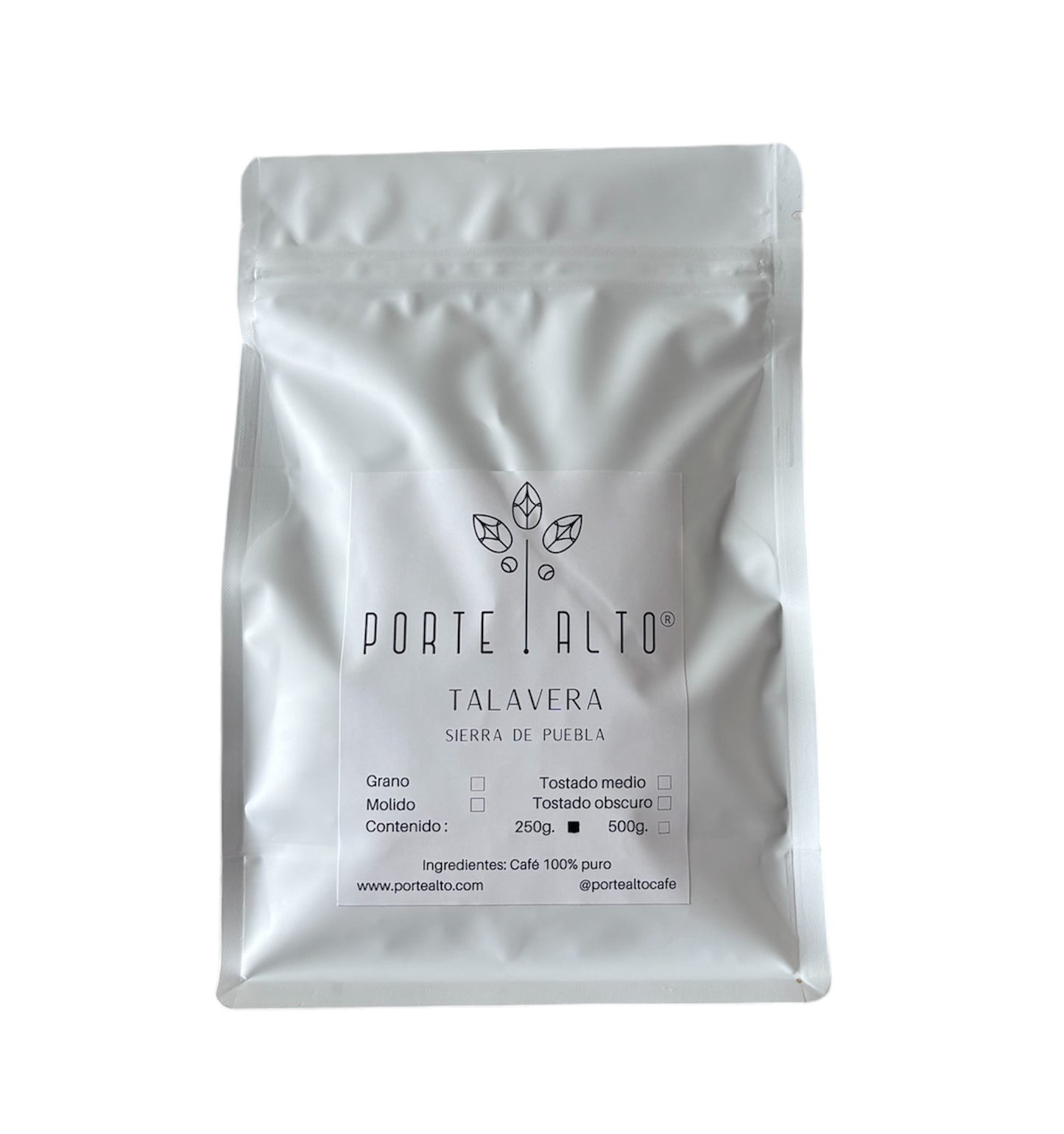 Porte Alto Café, café Talavera tostado medio, 250 gramos.