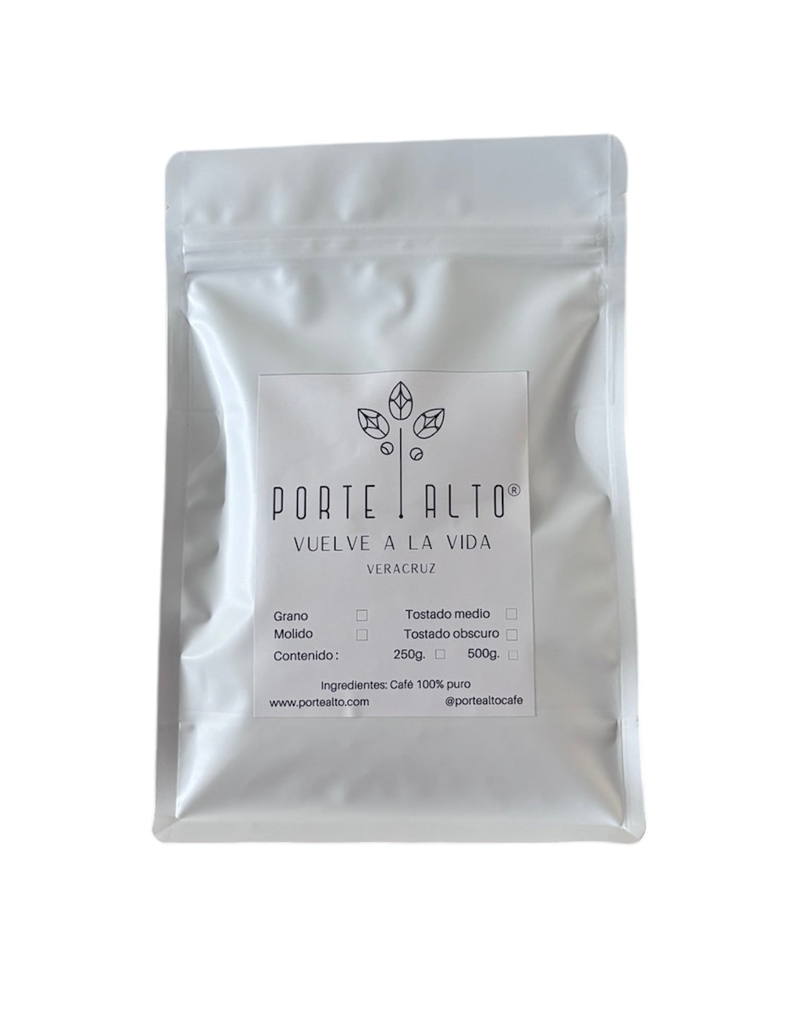 Café Vuelve a la Vida 250g. Tostado medio.